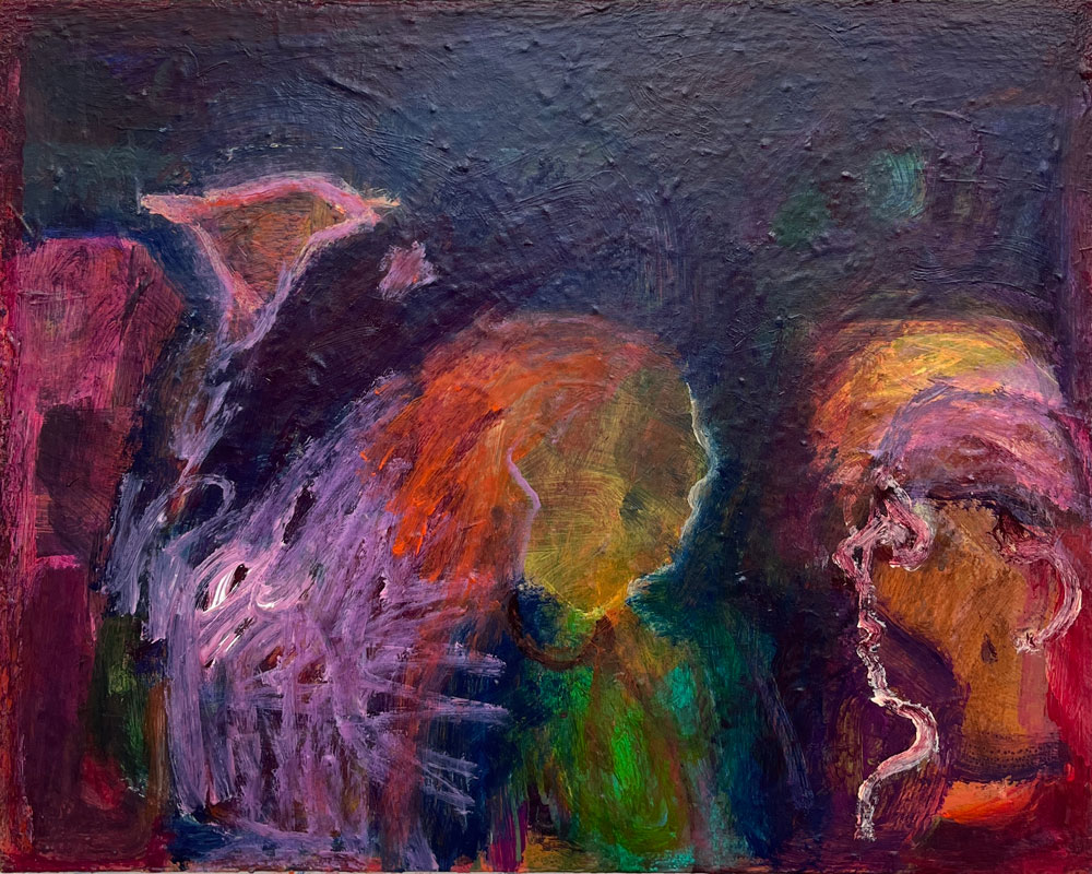 Someone to See in the Dark (acrylic on canvas 40x50cm) Cilla Patton Someone to See in the Dark piece