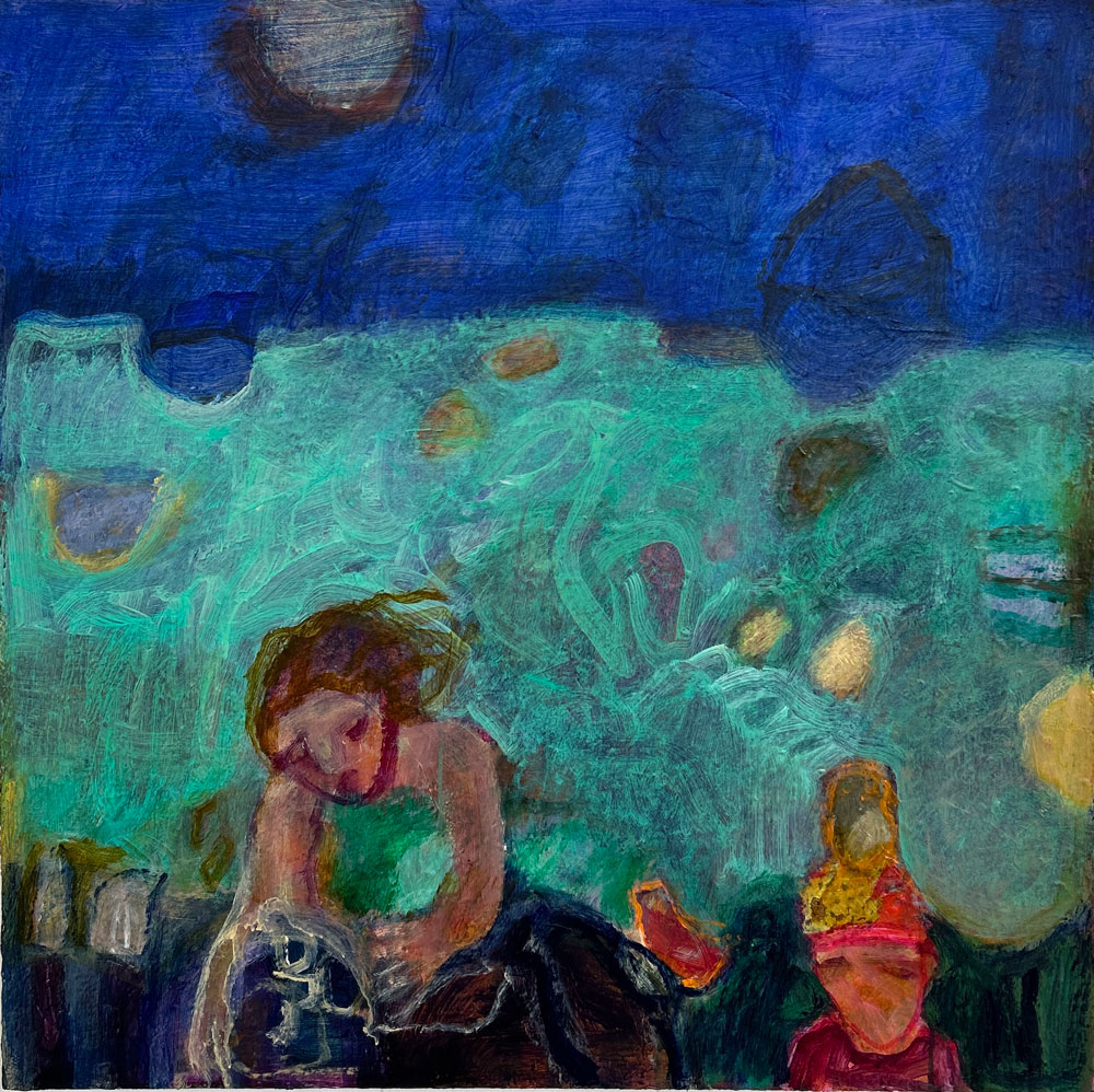 Swimming to Reach You (acrylic on canvas 80x80cm) Swimming to Reach You (acrylic on canvas 80x80cm)