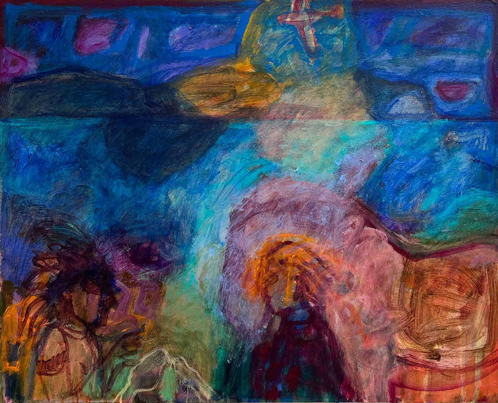 The Moment When (acrylic on canvas 80x100cm) Cilla Patton, The Moment When