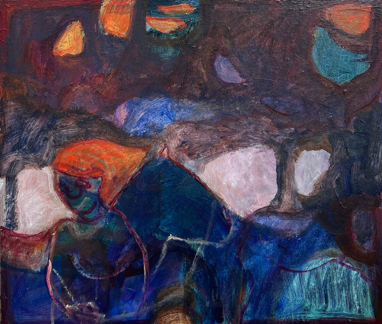 When Night Turns to Day (acrylic on canvas 60x70cm) Cilla Patton artwork When Night Turns to Day (60x70cm)