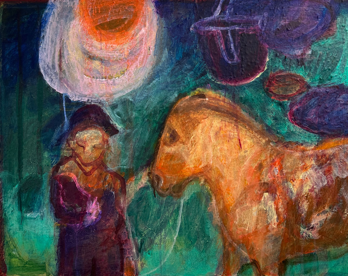 Moonshine (acrylic on canvas 70x90cm) Cilla Patton Moonshine painting