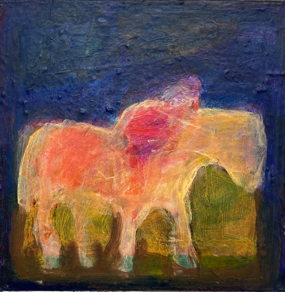 Lost (acrylic with mixed media on canvas 30x30cm) Lost (acrylic with mixed media on canvas 30x30cm)