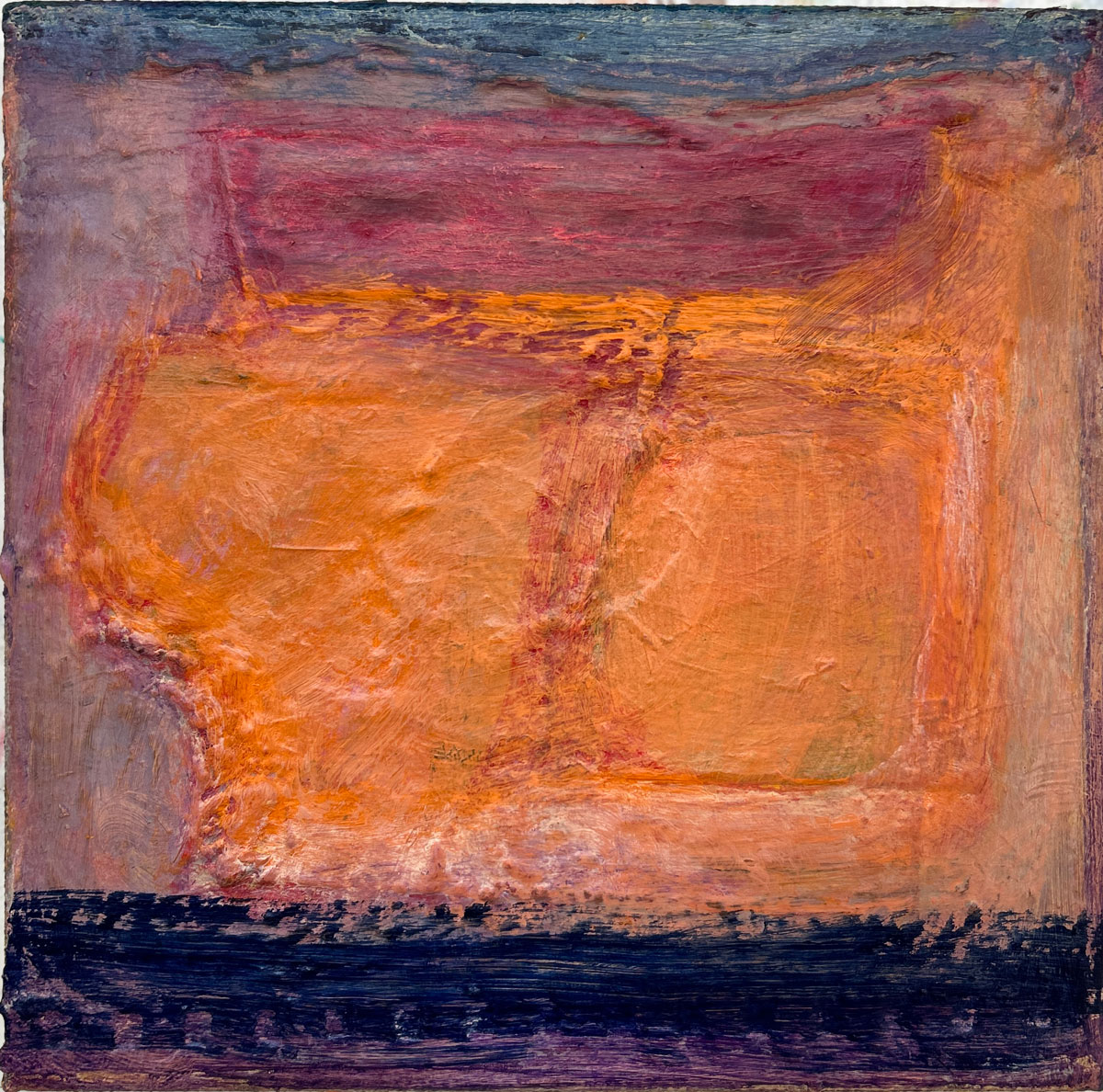 Orange Above Dark (mixed media on canvas 20x20cm) Orange Above Dark (mixed media on canvas 20x20cm)