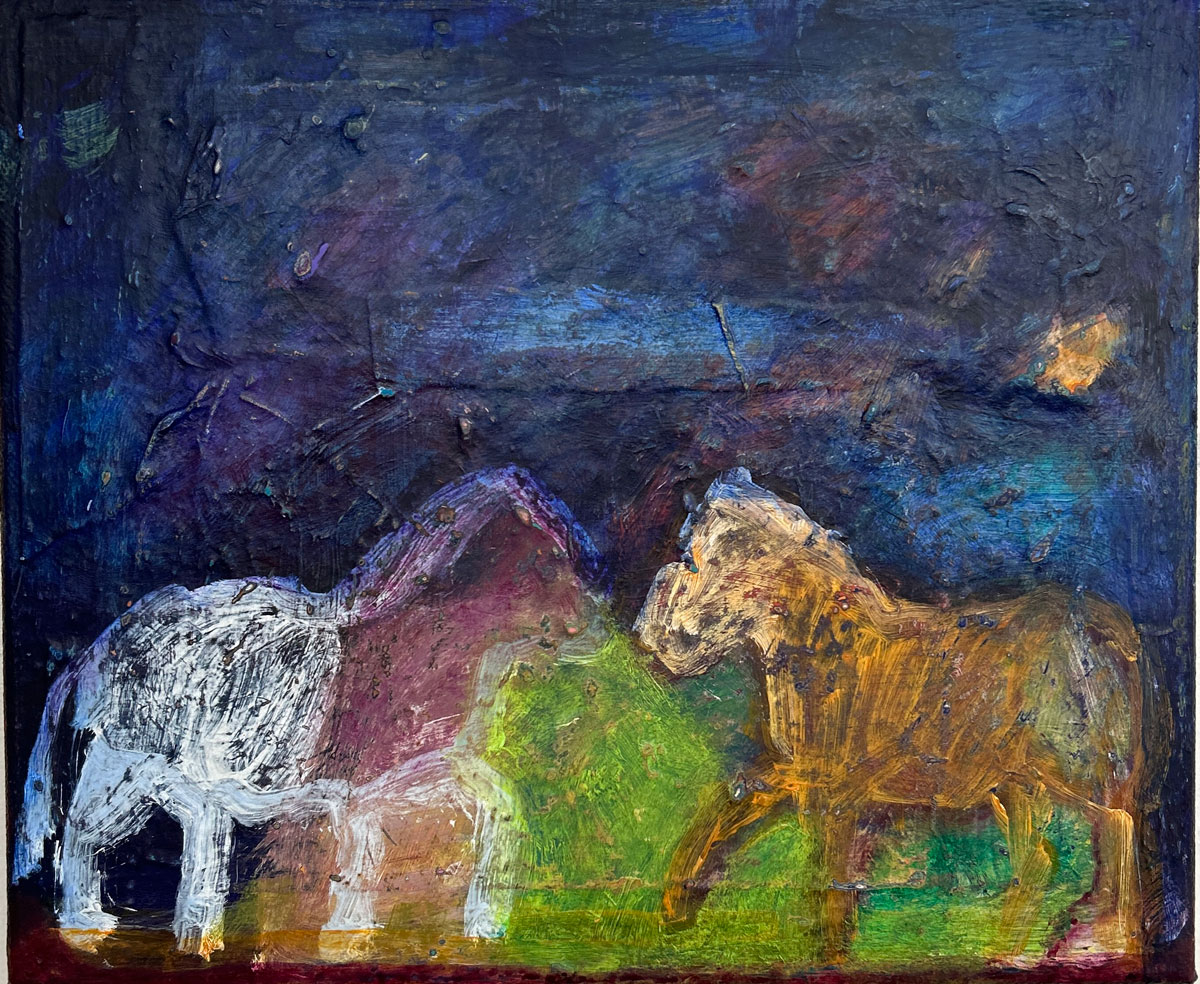 White and Brown (acrylic with mixed media on canvas 25x30cm) White and Brown (acrylic with mixed media on canvas 25x30cm)